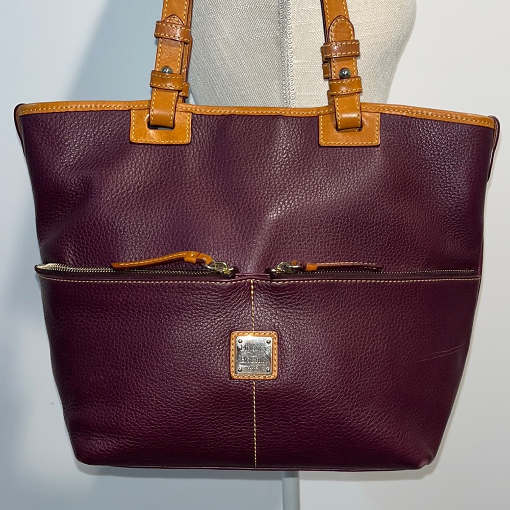 Dooney & Bourke Pebble Grain Convertible Shopper Tote